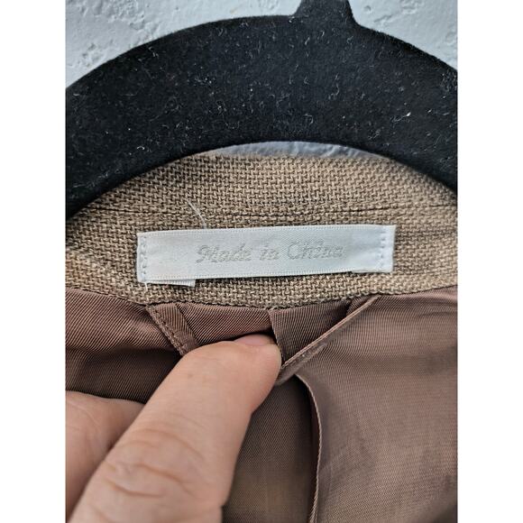 Lauren by  Ralph Lauren Blazer Rayon Linen Blend 43R 2 button - Picture 2 of 10